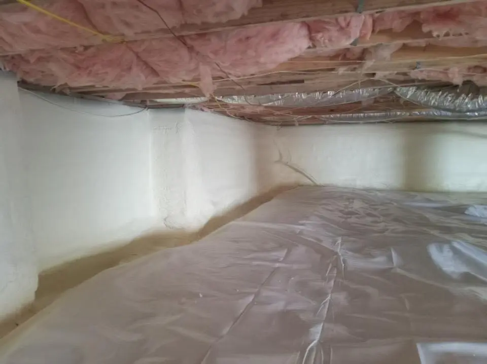 Crawl space encapsulation with closed-cell spray foam for Roof Maintenance in Wilna